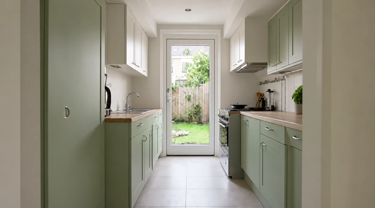 Kitchen after: those loose items removed